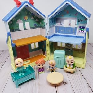 Cocomelon Play House & Accessories Crib Table Refrigerator Toys